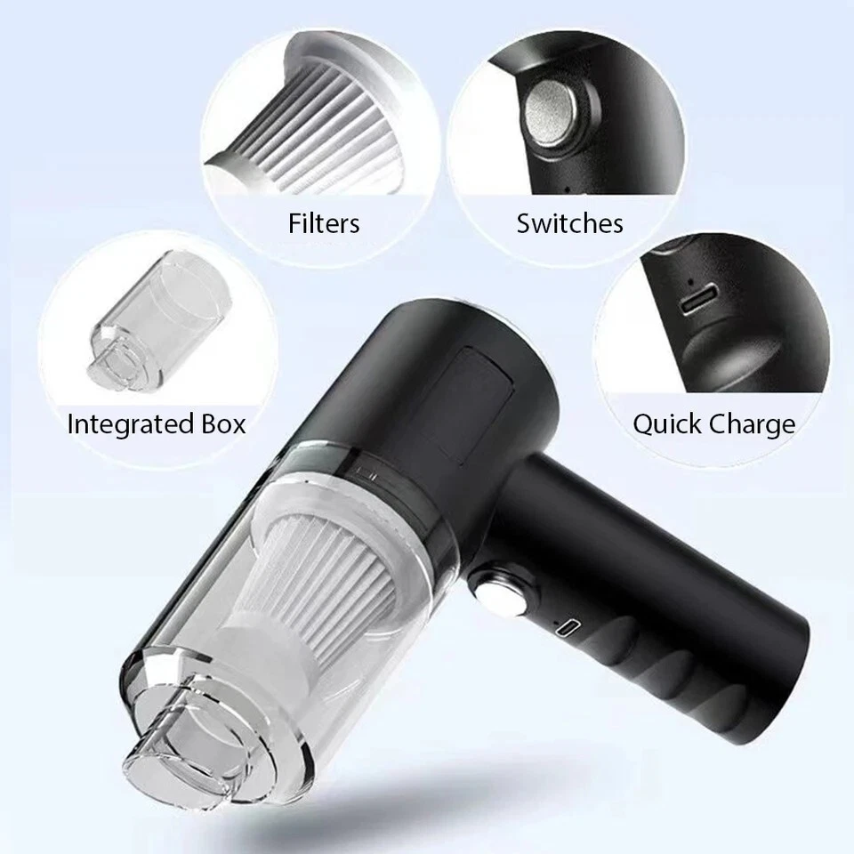 29000PA Aspiradora De Mano Para Casa Auto Carro Inalambrica Limpieza Carros - Image 4 of 4