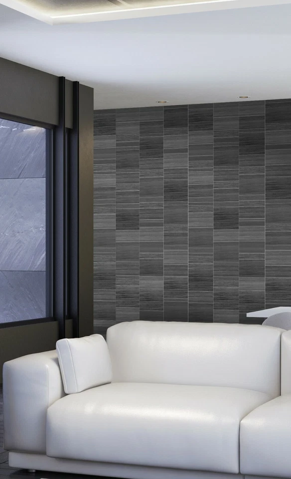 Multi Tile Anthracite Tile Effect Bathroom Cladding Shower Wall Panels PVC - Image 4 of 4