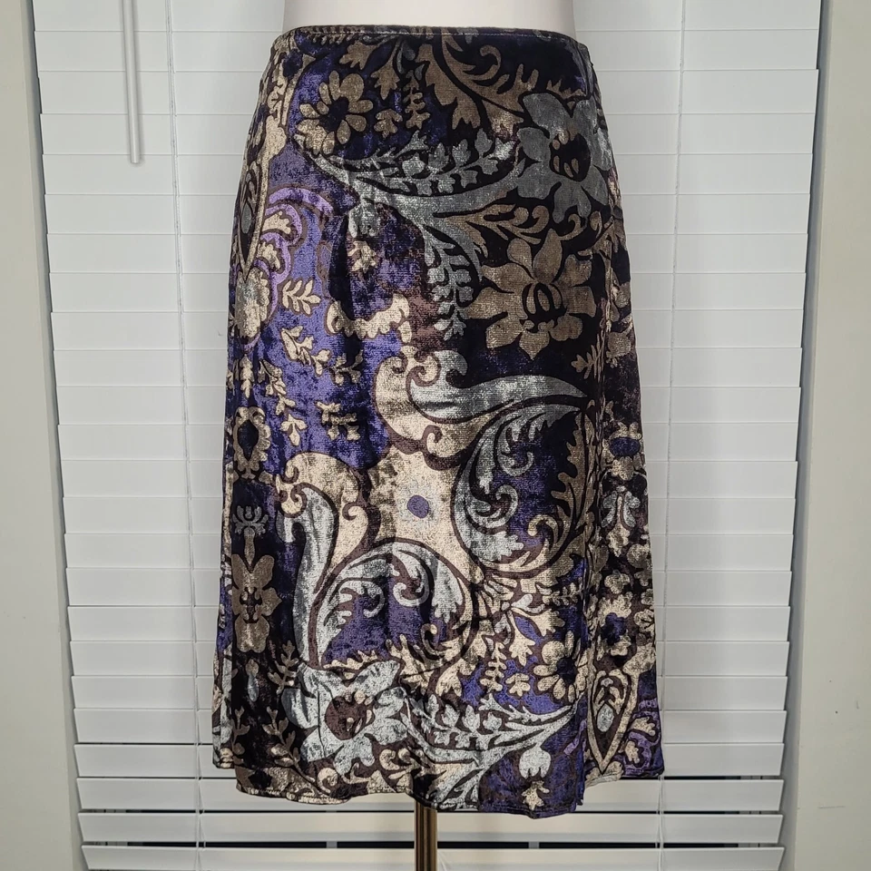 The Limited Años 90 Vintage Paisley Terciopelo Caprichoso Caprichoso Bruja Mágica Talla 2 Foto 3 de 4