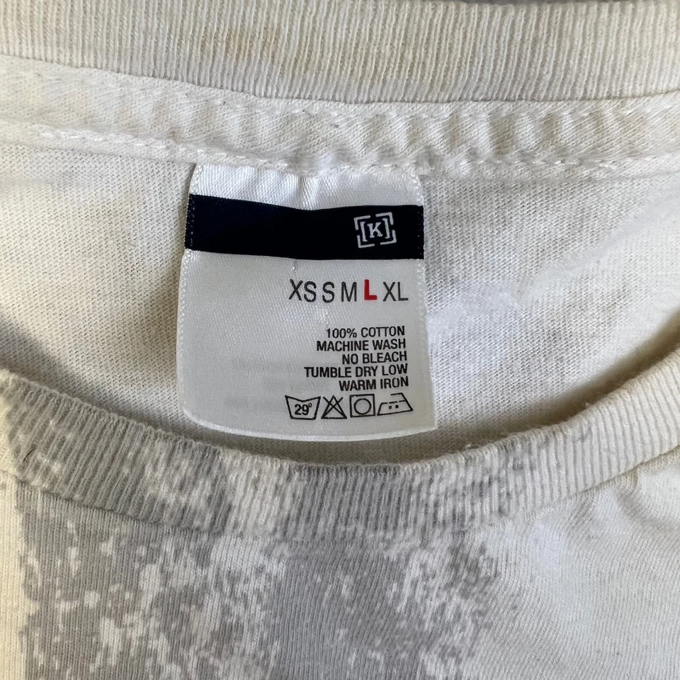 Kr3W Graphic T Shirt Skull Print Mens Size Medium Skater Tee Y2K Muska - Image 4 of 4