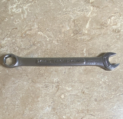 Craftsman 14mm Combination Wrench Non-Ratcheting Double Ended Silver 1pc