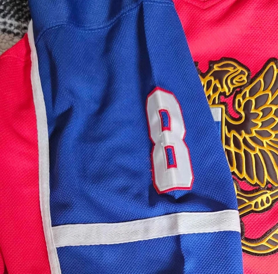 Camiseta de hockey Alex Ovechkin Rusia equipo olímpico tocado clásicos 8 tallas 5 y 7X Foto 4 de 4