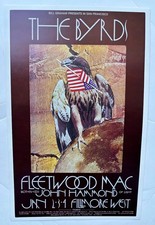Byrds Fleetwood Mac John Hammond Bill Graham Fillmore Poster BG 210 1st