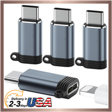 USB-C to Lightning Adapter 4 Pack MFi Certified iPhone iPad AirPods