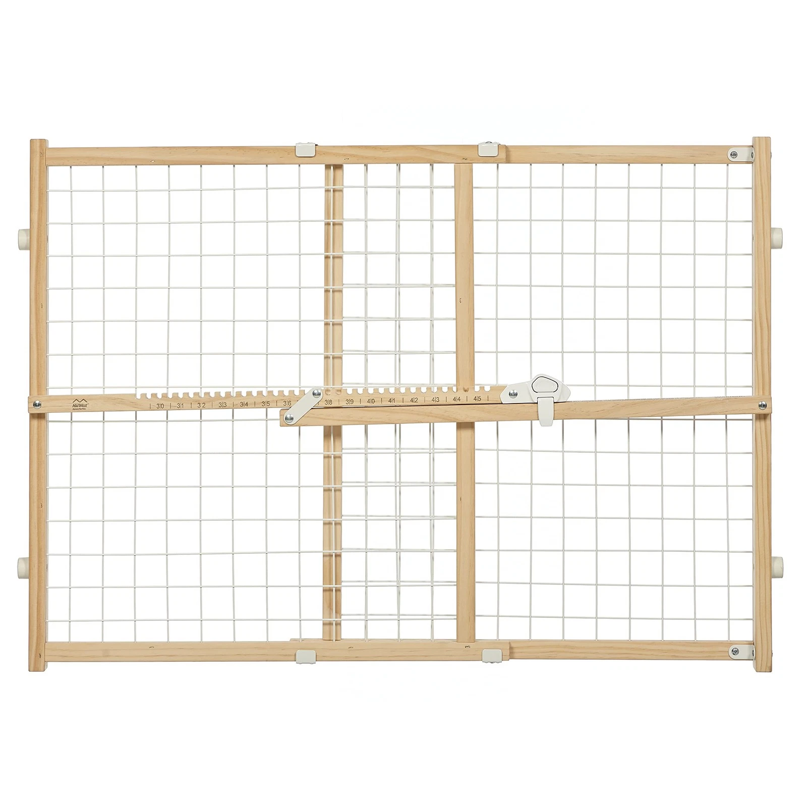 Midwest Wood Temporary Pet Safety Gate 24In Tall Expands 27 To 41.5In Wide