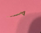 Vintage Barbie Casey Gold Triangle Earring  Hard To Find 1960s Mattel 1 Single