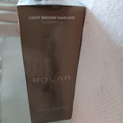 polar light brown hair dye shampoo  rich color paraben free non-toxic natural lo