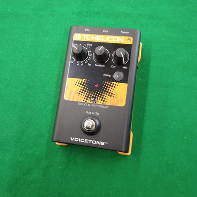 TC Helicon VoiceTone E1 echo tap delay pedal Effects Processor w/box from japan