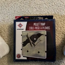 Crosman Pellet Trap  sir rifle Target Set Up