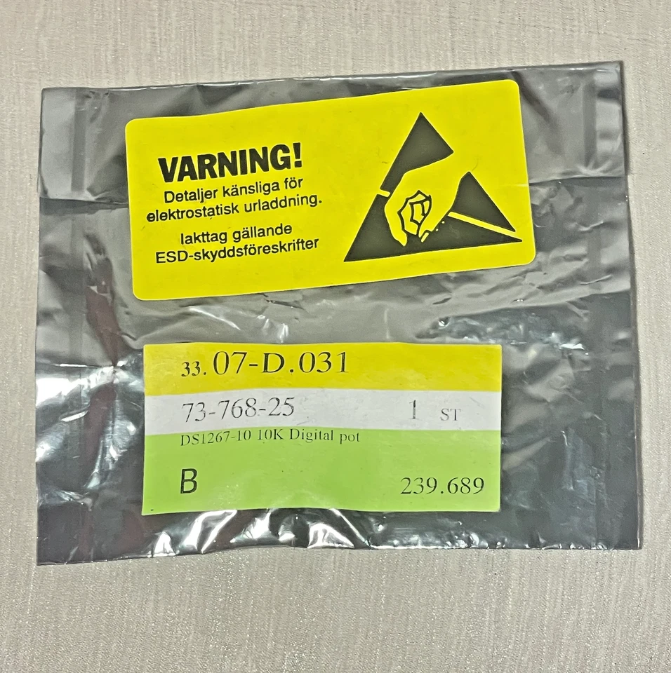 Maxim-Dallas DS1267-10 Digital Potentiometer 10K DIP-14 IC 256-Tap Dual Channel - Image 2 of 3