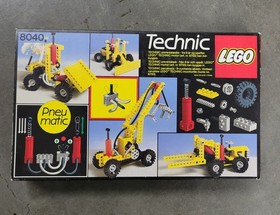 LEGO Technic Lot 8030 8040 with Box Vintage 80s 90s Build AS IS Retired LEGO