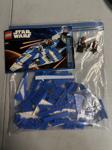 LEGO Star Wars Plo Koon's Jedi Starfighter 8093 Complete Set Plo Koon Minifigure