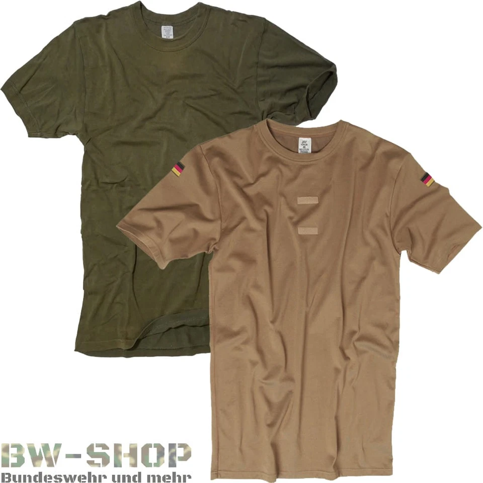 ORIGINAL BUNDESWEHR T-SHIRT OLIV / TROPEN BW SHIRT UNTERHEMD TROPE KHAKI S-7XL - Bild 1 von 1
