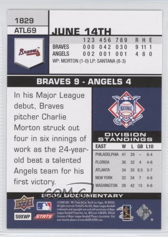 2008 Upper Deck Documentary Yunel Escobar #1829 - Image 2 of 2