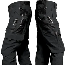 New Tactical Work Pants Men Outdoor Cargo Trousers Multi-Pocket Waterproof Pant 