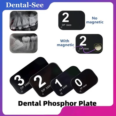 Dental X-ray Phosphor Storage Plates Digital Imaging Storage Board with MAGNET - Photo 1/4