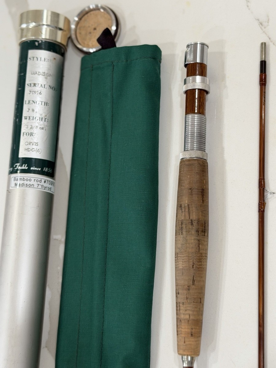collectible Orvis 1973 bamboo fly fishing rod Madison #70916 | eBay