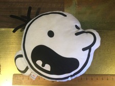 DIARIO DE UN NIÑO WHIMPY 14.5" ALMOHADA FACIAL DE FELPA GREG DOBLE CARA -FELICES FABRICANTES