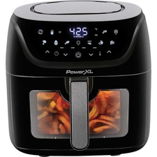 PowerXL 4-Quart Digital Air Fryer with Fry Tray, 10 Presets, One Touch LED Panel