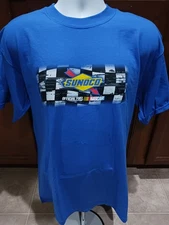 Sunoco Official Fuel Of NASCAR XL Blue Shirt Racing Motorsports T-shirt 