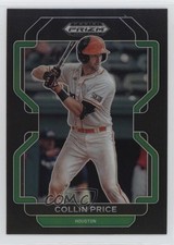 2022 Panini Prizm Draft Picks Black Prizm Collin Price #PDP193 fm0