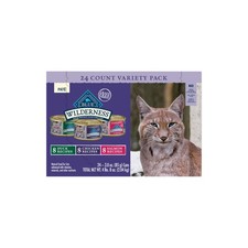 Blue Buffalo Wilderness High Protein Natural Adult Wet Cat Food Variety Pack 3-o