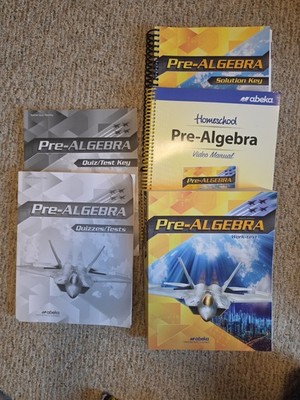 Abeka Pre-Algebra Student/ Teacher Work Text Lot, 9th Grade NEW!!!!