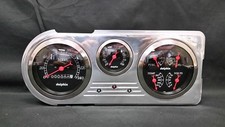 1948 1949 1950 Ford Truck 3 Gauge Cluster Black