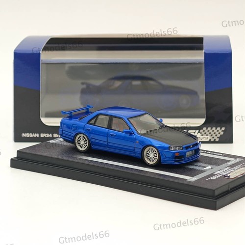 MORTAL 1/64 NISSAN SKYLINE Skyline ER34 25GT-t Miniatura Diecast Juguetes Modelos de Coches - Imagen 14 de 17