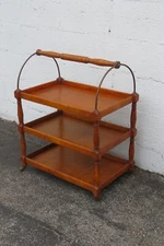 Art Deco Early 1900s Liquor Bar Tea Cart with a Handle 5097