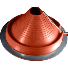 RF903RE (3-1/4" - 10") Retrofit Red Silicone Flexible Pipe Flashing Dektite
