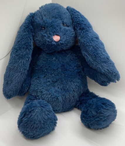 Dark Blue Teddy Bear "Somebunny Loves Me" 12" WH Smith Soft Toy Plush Comforter