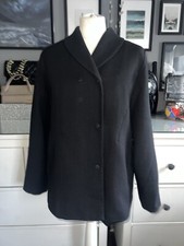 Reiss Wool Jacket Work Wear 12 Black Ashby Classic