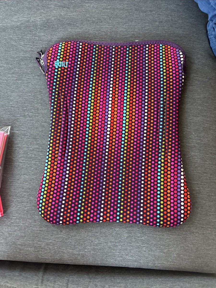 Built NY Netbook Sleeve Multicolor Micro Dot Neoprene Case For Laptop  15”-16”