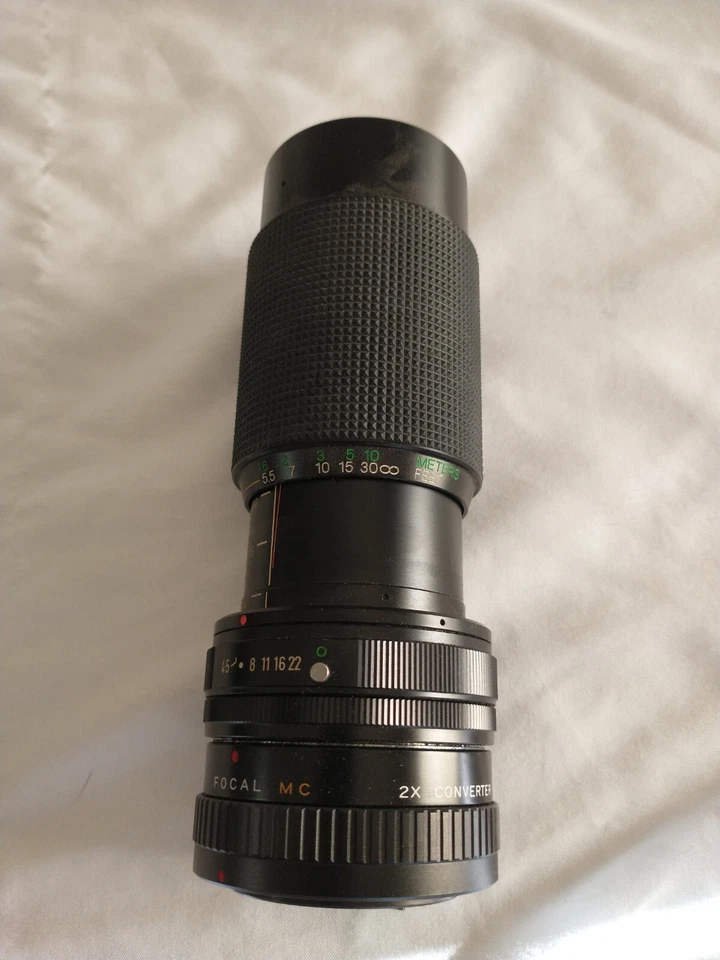 VIVITAR 70-210MM 1:4.5 MC MACRO FOCUSING ZOOM LENS 2X CONVERTER 52mm VTG EUC - Image 4 of 4