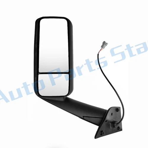 For Freightliner Cascadia Black Side Door Mirror Heated Power Driver Side 2018+