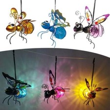 Solar Insect Statue LED Fairy Light Outdoor Hanging Garden Tree Ornaments Decor
