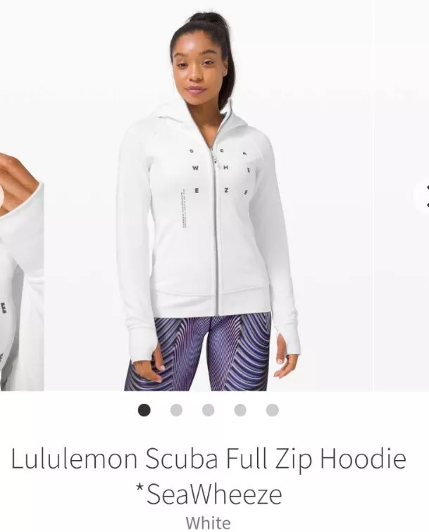 Lululemon white scuba hoodie cheap