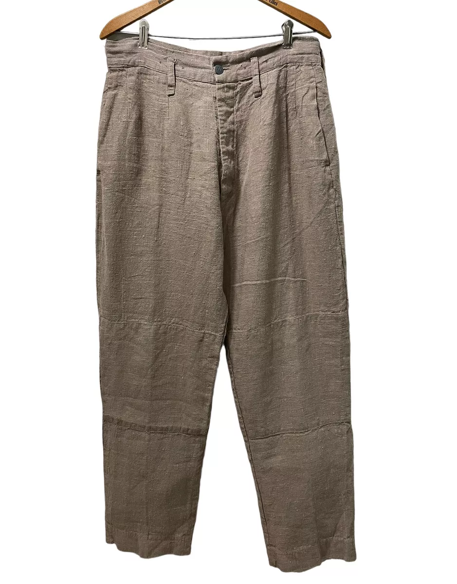 Flax trousers best sale