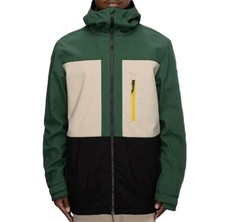 686 Men's SMARTY 3-in-1 PHASE Softshell Snow Jacket - Pine Green - Small - NWT