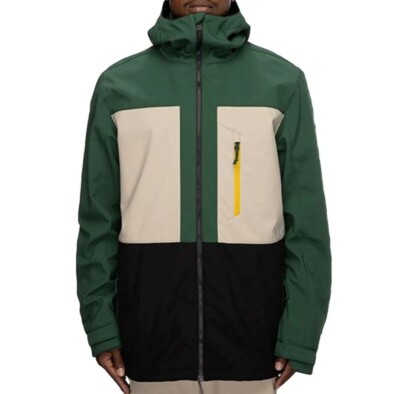 686 Men's SMARTY 3-in-1 PHASE Softshell Snow Jacket - Pine Green - Medium - NWT