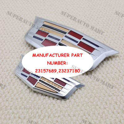 For Cadillac XTS XT5 XT6 ATSL ABS Car Styling Front Grille Emblem Badge Chrome L