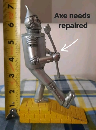 The Wizard of Oz Tin Man Figurine Doorstop Yellow Brick Road Item #1862 - Picture 10 of 12