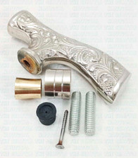 Silver Brass Designer Victorian Head Handle for Wooden Walking Stick Handle Only