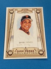 Barry Bonds 2006 Allen & Ginter Dick Perez Insert Card #25 of 30   bb36