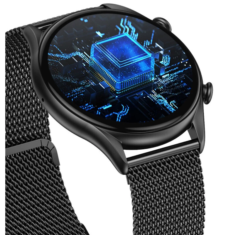 Умные часы 1,43 дюйма фитнес-трекер AMOLED с жизненно важными показателями и мониторингом состояния тела - Изображение 2 из 4