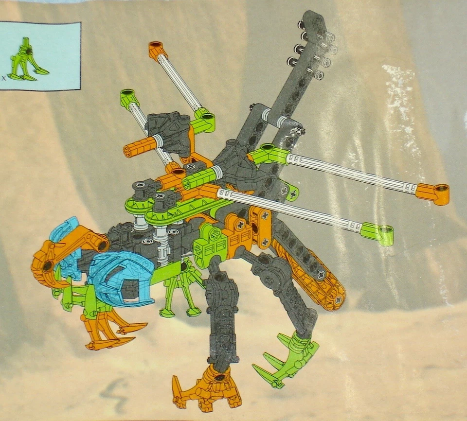 2001 Lego Bionicle Rahi 8537 NUI-RAMA Flying Technic Insects - Complete Figures - Изображение 4 из 4
