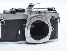 Nikon FE SLR Film Camera Body Chrome Parts/Repair AS IS NO RETURN 385