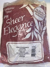 LEGGS SHEER ELEGANCE PANTYHOSE SHEER TOE SLIGHTLY IMPERFECT NUDE PKG/3 SIZE A