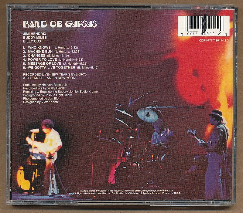Jimi Hendrix - Band of Gypsys [Remaster] RARE original promo issue